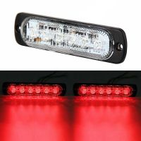 DC 12-24V 18W Red 6LED Car Truck Safety Urgent Always Bright Light Lamp Car Led Headlight Bulbs Truck Car Beacon Lamp