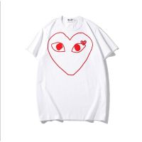 COD Mens and womens PLAY new printed love embroidery loose cotton short-sleeved round neck T-shirt_03