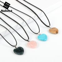 Necklaces Fashion Women Heart Stone Natural Stones Necklace Heart - Women Natural - Aliexpress