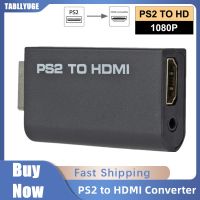 ☄☂☬ PS2 to HDMI-compatible Converter 1080P Full HD Video Conversion Transmission Interface Adapter Game Console to HD TV Projector