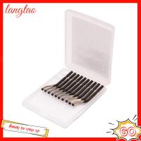 LANGTAO 10pcs เหล็กความเร็วสูง ใบมีดขัด BS1010 3.2มม. สีดำสีดำ เครื่องมือขัดผิว ทนทานต่อการใช้งาน การกำจัดขอบเสี้ยนที่แม่นยำ ใบมีดตัดแต่ง ศิลปะเรซิน, งานโลหะ