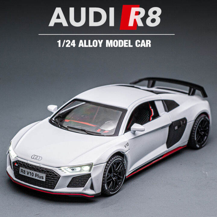 xinao-live-broadcast-1-24-simulation-alloy-sports-car-model-sound-and-light-warrior-decoration-boy-children-toy-car-audi-r8