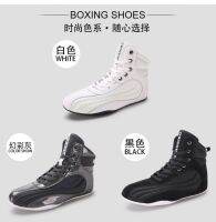 Selling 2023 Boxing Fighting Boots for Couples Black White Gym Sport Shoe Wrestling Sneakers Men Competition Sports Boxing Shoe