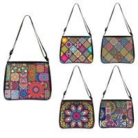 ZZOOI Bohemia Mandala shoulder bag Geometric Ethnic Flowers  Handbag Ladies Shopping Bag  Girls Totes Beach Travel