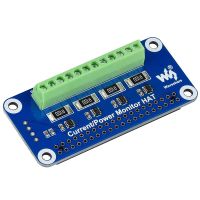 Raspberry Pi 4-ch Current/Voltage/Power Monitor HAT Board I2C/SMBus Interface for Raspberry Pi 4B/3B+/3B/Zero