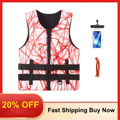 Life Jacket for Adult Super Buoyancy Neoprene Life Ves Motorboats Wakeboard Raft For Boats Fishing Swimming Drifting Vest Rescue  Life Jackets