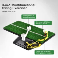 "พร้อมส่ง" AMZ GOLF SWING MAT  พรมซ้อมวงสวิงกอล์ฟ สวิงเทรนเนอร์ MAT