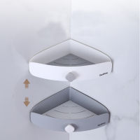 Customized Hole-free Bathroom Triangle Shelf Corner Plastic Wall Mounted Storage Rack