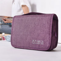 Hot Travel Beach กระเป๋าแต่งหน้า Toiletry Wash Organizer กระเป๋าเก็บเครื่องสำอางแบบพกพาตะขอแขวนกระเป๋าอาบน้ำสำหรับผู้ชายผู้หญิง Business