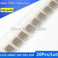 ℗ 20pcs 3225 1210 100UF 10V 20 X5R Thick Film Chip Multilayer Ceramic Capacitor