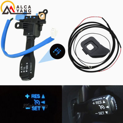 LED สีฟ้ากระเป๋า Cruise Control Switch 84632-34011สำหรับ Toyota Corolla 2014 RAV4 2013-2015พวงมาลัย45186-02310-C0