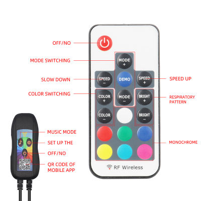 ซิมโฟนีรถเท้าแสงโดยรอบ USB นีออนอารมณ์แสงแสงไฟเพลงควบคุม App RGB ภายในตกแต่งบรรยากาศแสง