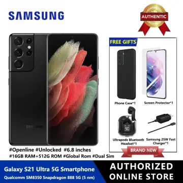 Samsung Galaxy S21 Ultra 5G, Factory Unlocked Android Cell Phone, US  Version 5G Smartphone, Pro-Grade Camera, 8K Video, 108MP High Res