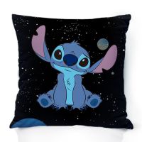 Disney Lilo &amp; Stitch Kids Throw Pillow Case For Sofa Car Decorative Nap Cushion Cover Boy Girl Birthday Gifts 40x40cm 45x45cm