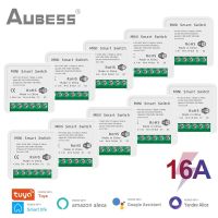 AUBESS 16A Tuya Wifi Mini DIY สวิตช์อัจฉริยะ2ทางโมดูลอัตโนมัติสมาร์ทโฮมผ่านทาง Alexa Google Home อลิซแอพชีวิตอัจฉริยะ