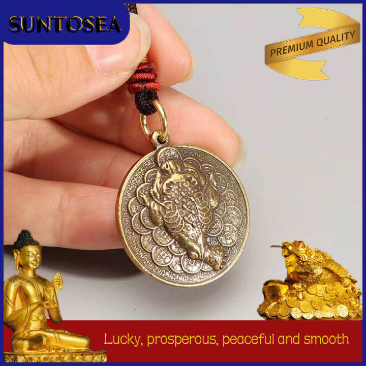 STsBrass threelegged golden toad attracts wealth, protects safety
