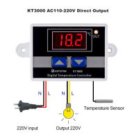 【Worth-Buy】 เทอร์โมสตัตดิจิตอลรีเลย์สวิตช์แผงควบคุมการทำงานตัวควบคุมอุณหภูมิอุณหภูมิ12V 110V 220V เอาต์พุตโดยตรง220vac 10a