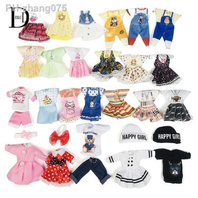 Doll Clothes Suitable For 16 Cm BJD Doll 1/12 Clothing Accessories Doll Fashion Dress Up Toy Princess Dress Overalls Girl Gift