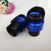 WF10X 22mm Blue Shell Zoom Adjustable High Eyepoint Stereoscopic Stereo Microscope Eyepiece Lens 30mm with Rubber Eye Guards