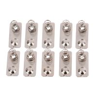 20pcs/ 21x9mm - + Replacement Metal Batteries Spring Contact Plate Silver Unidirectional Slot For AAA Battery Case Electrical Circuitry  Parts