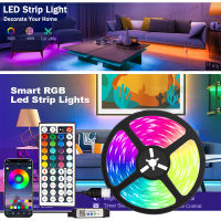 LED Strip Lights for Bedroom LED Backlight Bluetooth Remote Neon Lights Color RGB5050 LED Tape Christmas Decoration Luces LED