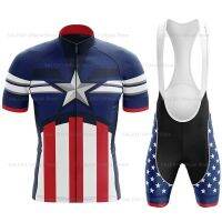 2023 USA Cycling Kit Mens Racing Team Cycling Jersey Set Summer MTB Maillot Bicycle Clothes Outdoor Equipment Cycling Clothing