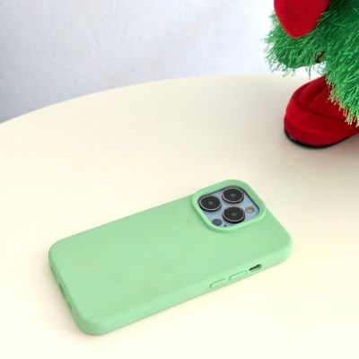 Silicone premium Case v.2 (pastel green colors)