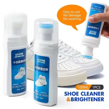 100ml White Shoes Cleaner Sneaker Whiten Cleaning Stain Dirt Remove Yellow  Foam Decontamination Shoes Cleaning Shoes Cleaner Foam