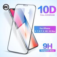 WK 10D กระจกกันกระแทก9ชั่วโมงสำหรับ Iphone X 6 6S 7 8 Plus ปกป้องหน้าจอสำหรับ Iphone XS Max XR กระจกฟิล์มป้องกันหน้าจอ