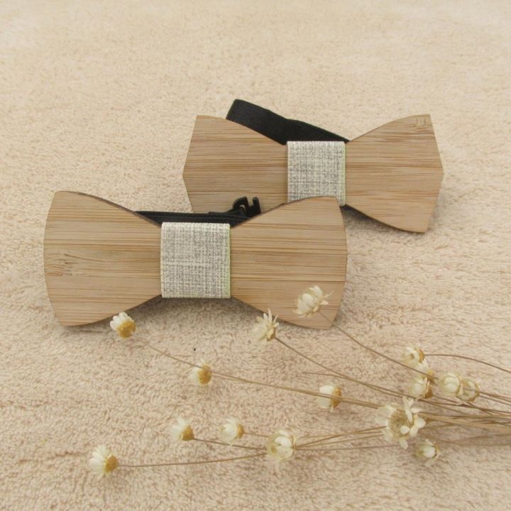 children-kids-boys-bow-tie-bamboo-wooden-ties-for-wedding-pre-party-tied-clip-child-neck-bow-ties