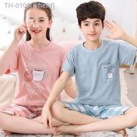 ☏ ivhefd Meninos meninas roupas dos desenhos animados pijamas adolescentes conjuntos crianças ternos para algodão homewear 3 5 7 9 13y