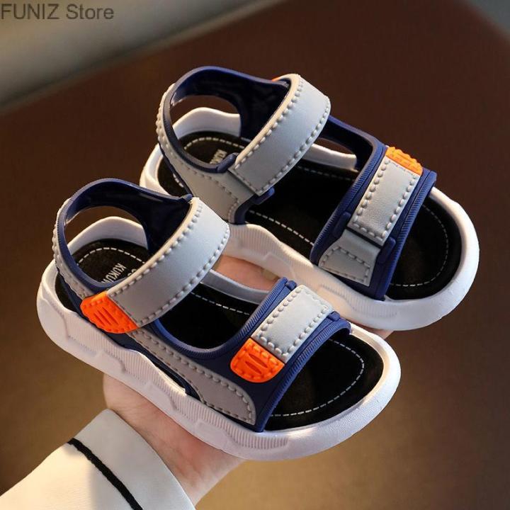 FUNIZ Store 男童凉鞋2022新款夏季中大童男孩软底防滑小童宝宝鞋子儿童沙滩鞋 | Lazada PH