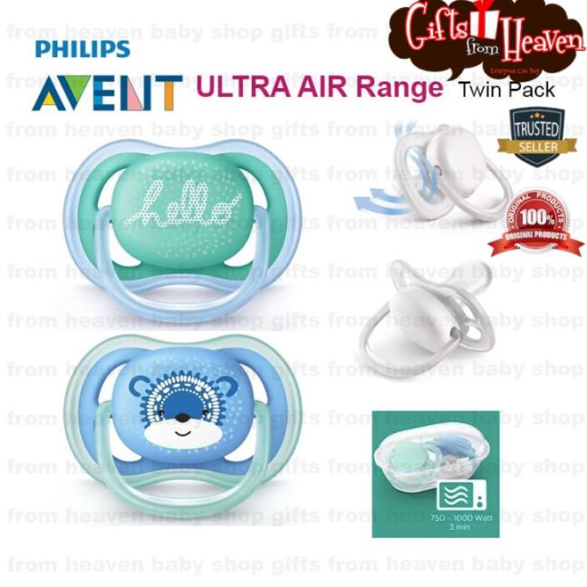AVENT SOOTHER ULTRA AIR 618M HELLO/BEAR SCF344/22 Lazada