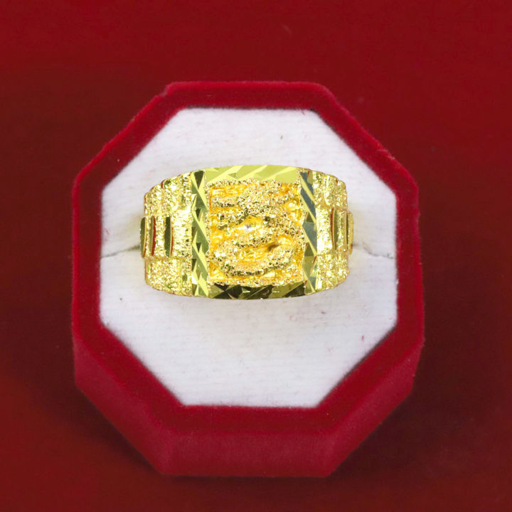 แหวนไม่ลอก-แหวนหุ้มทอง-ไม่ลอก-ไม่ดำ-แหวนทอง-1บาท-แหวน-ลายมังกร-ทองชุบ-เครื่องประดับ-ทองเหมือนแท้
