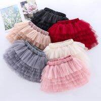 【CW】 3 14T Mesh Skirts Cotton Miniskirts Fashion Tutu Birthday Teenager New