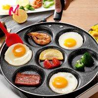 【CW】 4/7 Cups Pancakes Frying Pans Egg Pan Durable Non-stick Holes Ham Pancak Maker Cookware