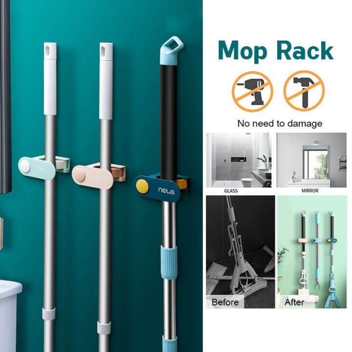 Mop Holder Broom Card Holder Clip Household Hook Nonmarking Free