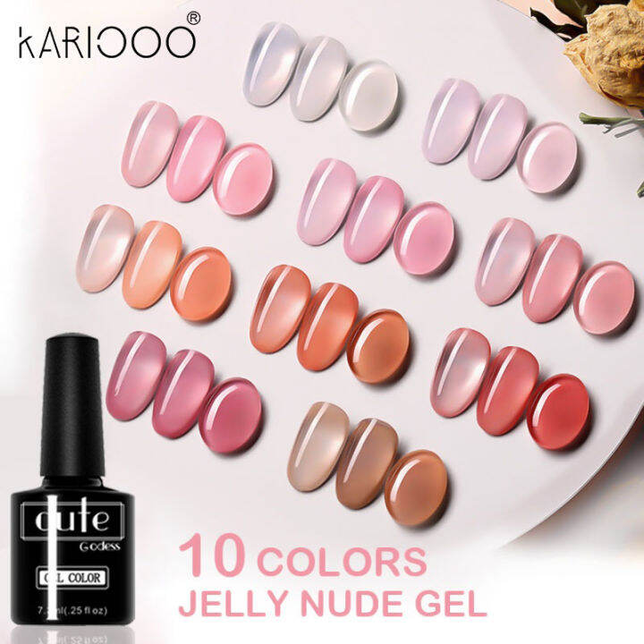 kariooo-สีทาเล็บเจล-สีสุขภาพดี-ยาทาเล็บเจล-18-เฉด-7-3ml-ยาทาเล็บเจล-สีธรรมชาติ-เงา-ติดทนนาน-พร้อมส่ง-k24