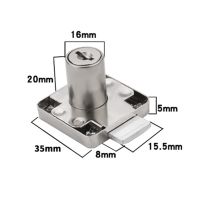 ล็อกประตูตู้เก็บของกันขโมยโลหะผสมสังกะสีขัดเงากันสนิมพร้อมกุญแจสำหรับลิ้นชักบ้านเฟอร์นิเจอร์แฟ้มสำนักงาน