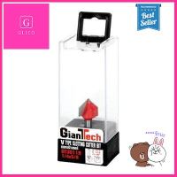 ดอกเร้าเตอร์ตีร่องวี GIANTTECH รุ่น GT30119 ขนาด 1/4 x 5/8 นิ้ว สีแดง **ราคาดีที่สุด**