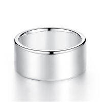 2021 New Trendy 8mm Wide Stainless Steel Rings for Women Wedding Rings Men Jewelry High Polished Silver Color