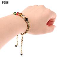 [PDBH Fashion Store] สร้อยข้อมือธรรมชาติปรับได้,สร้อยข้อมือความโชคดีและความมั่งมีห้าองค์ประกอบ