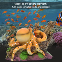 4.53x2.36x2.76inch Fish Tank Resin Octopus Aquarium Resin Octopus Fish Shelter Aquarium Fish Tank