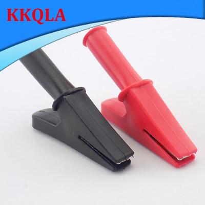 QKKQLA Test Probe Alligator Clip Banana Plug Cable Clips Socket Battery Test Clip Insulated 4mm Banana Plug