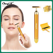 CkeyiN Dụng cụ lăn mát xa mặt 24k chạy bằng điện giúp làm săn chắc da
