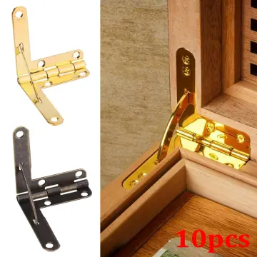 10x Brass Mini Hinges Small erfly Hinges for Wooden Jewelry Boxes Chests  Furniture 