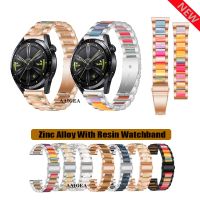 ❀ 20mm 22mm Strap Resin With Zinc Alloy Band Bracelet For Huawei Watch GT3 Pro GT2 42mm 46mm GT 2 2e / Honor MagicWatch 2