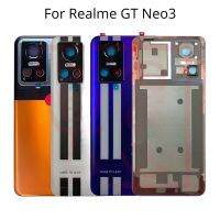 สำหรับ Realme GT Neo 3 Neo3กรอบกลาง/ฝาจอแอลซีดีหน้า/หลังกระจกปลอกฝาปิดแบตเตอรี่ด้านหลังกรอบอะไหล่