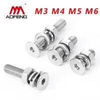 304 Stainless Steel Hexagon Socket Countersunk Head Screws M3 M4 M5 M6 Bolts with Nuts and Washers Sets