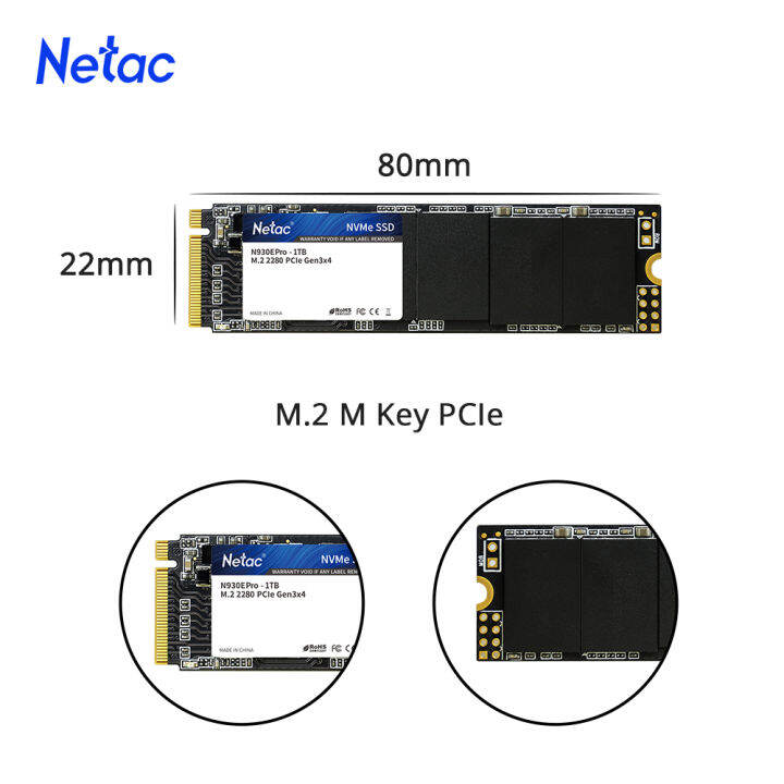 Netac M2 SSD NVMe SSD 1tb 500gb 250gb 512gb 256gb 128gb M.2 2280 PCIe ...